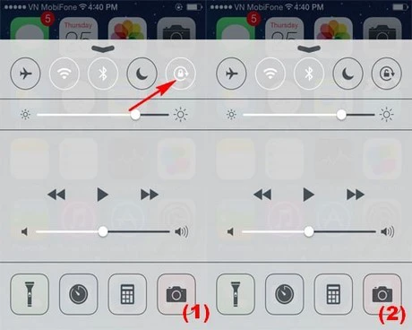Lỗi hư cảm biến xoay màn hình iPhone