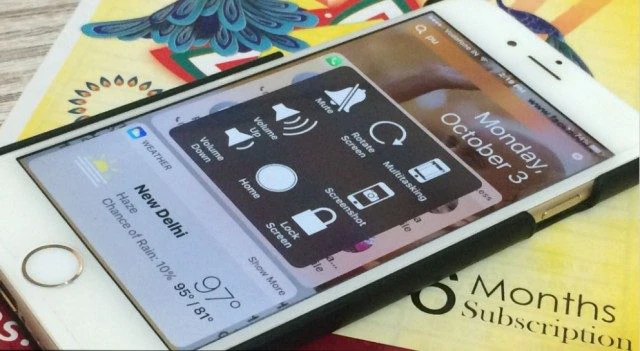 Nút nguồn điện thoại iPhone bị lún, người dùng có thể sử dụng nút Home