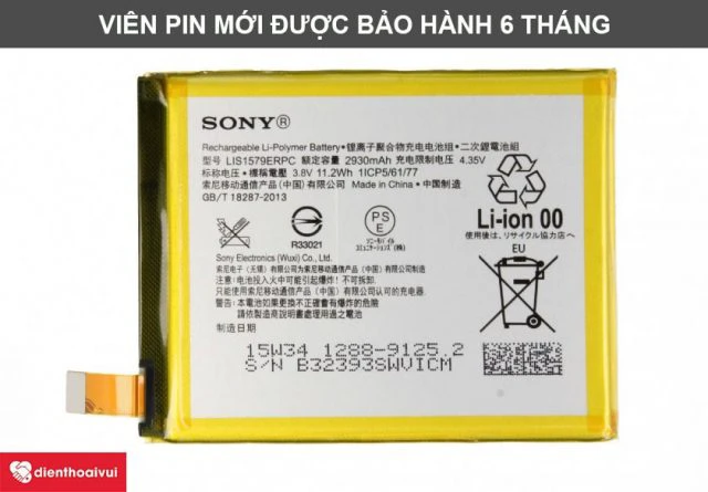 Thay pin tại Điện Thoại Vui kh&aacute;ch h&agrave;ng sẽ được bảo h&agrave;nh 6 th&aacute;ng
