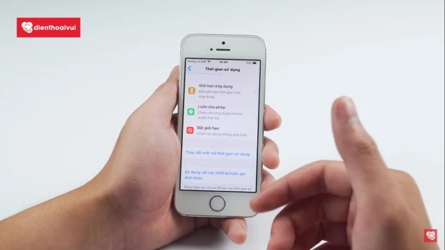 lấy lại mật khẩu giới hạn tr&ecirc;n iOS 12
