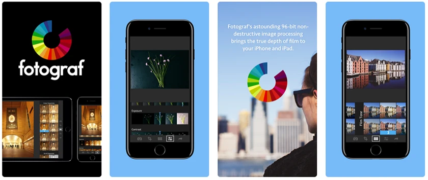Fotograf - (ID Apple Mỹ) - ứng dụng chỉnh sửa màu miễn phí trên iOS