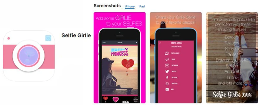 Selfie Girlie - app chỉnh video ios