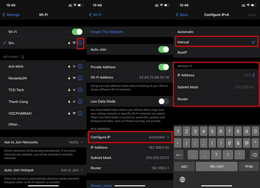 Thay đổi DNS trên điện thoại khi iPhone bắt wifi yếu