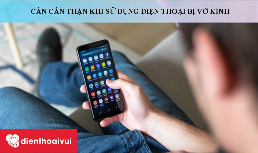 Giải ph&aacute;p tạm thời để xử l&yacute; Samsung Galaxy A8 bị vỡ k&iacute;nh