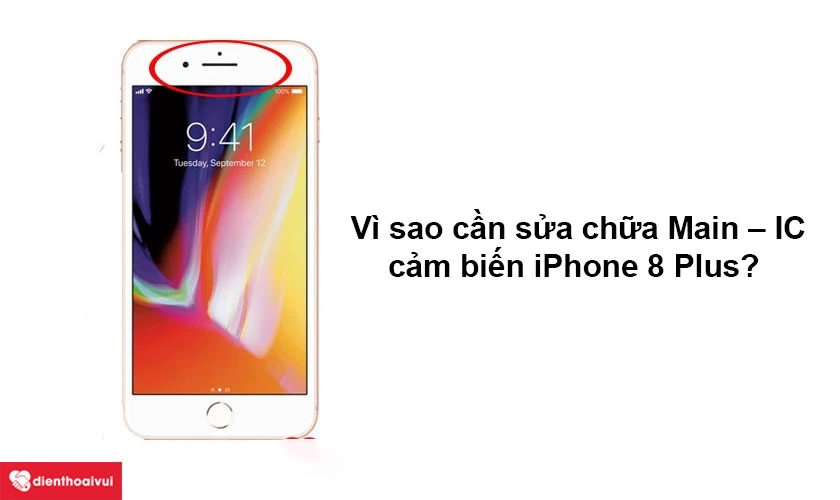 sửa main ic cảm biến iPhone 8 plus