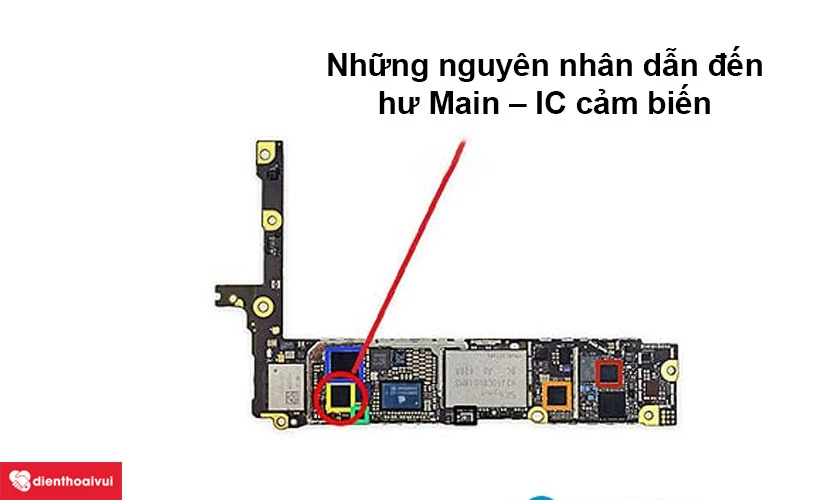 sửa main ic cảm biên iphone 8 plus