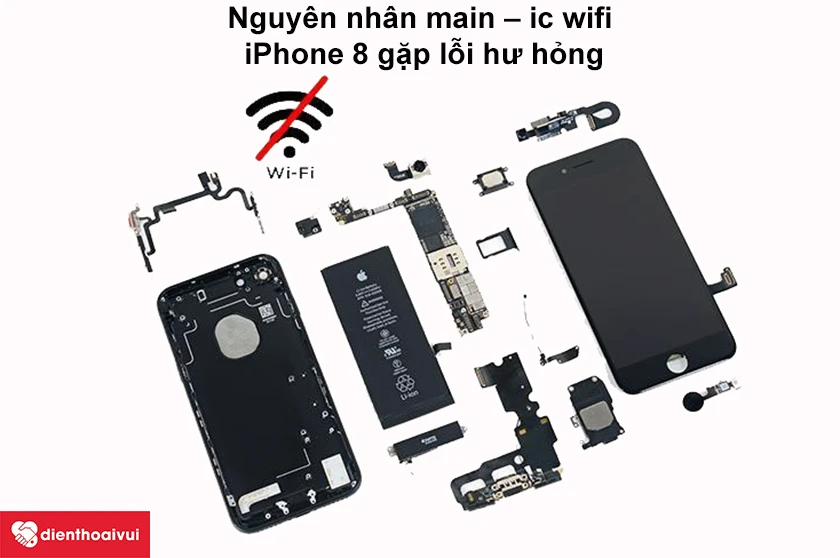 sửa main ic wifi iphone 8