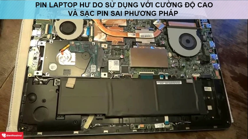 Nguy&ecirc;n nh&acirc;n dẫn đến chai pin v&agrave; giải ph&aacute;p xử l&yacute; pin chai cho laptop Asus Zenbook UX series