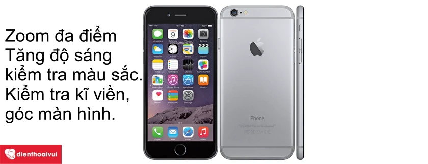 C&aacute;ch kiểm tra cảm ứng, cảm biến, điểm chết của iPhone 6