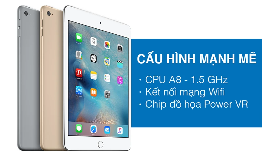 M&agrave;n h&igrave;nh 7.9 inch, RAM 2 GB, chip Apple A8