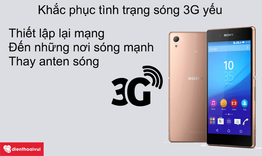 Cách khắc phục tình trạng sóng 3G yếu và hiển thị chữ E
