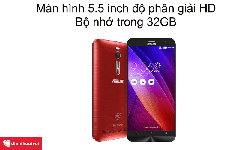 M&agrave;n h&igrave;nh 5.5 inch độ ph&acirc;n giải HD, bộ nhớ trong 32GB