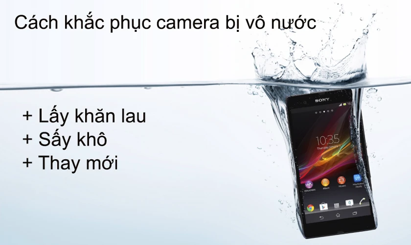 Camera bị vào nước và cách khắc phục