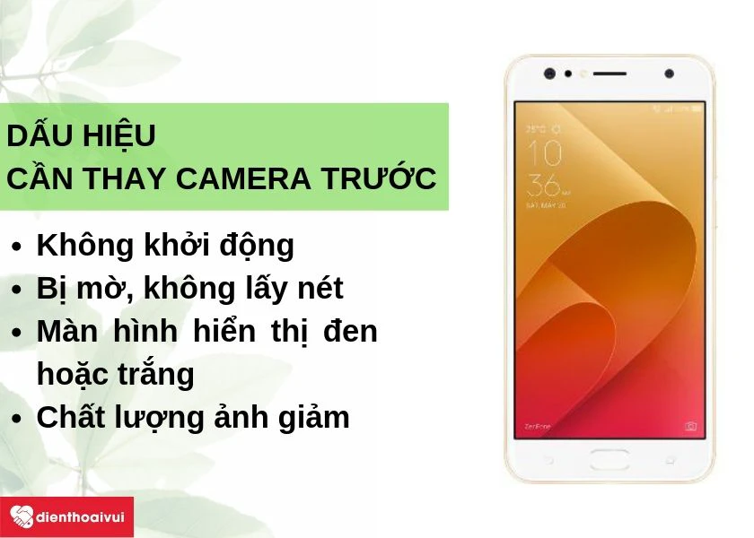 Dấu hiệu cần thay camera trước