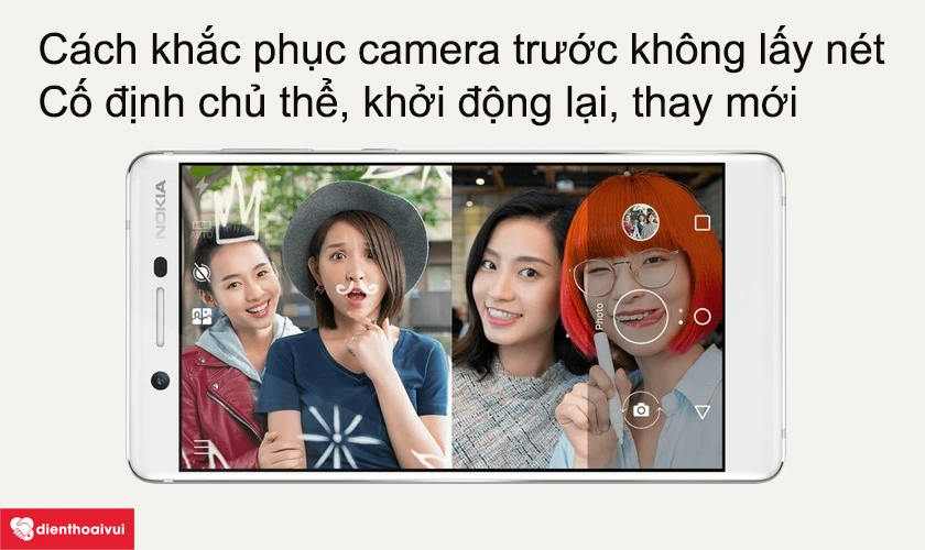Camera trước không lấy nét được và cách khắc phục