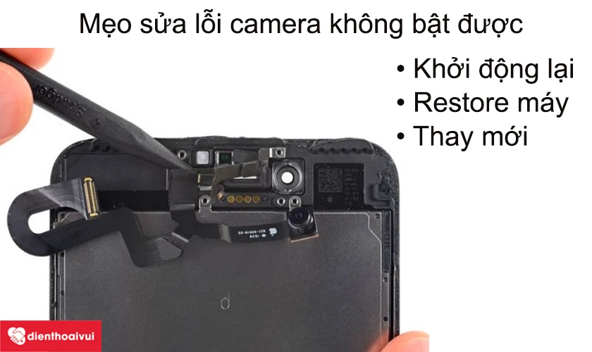 Cách khắc phục camera trước không bật được