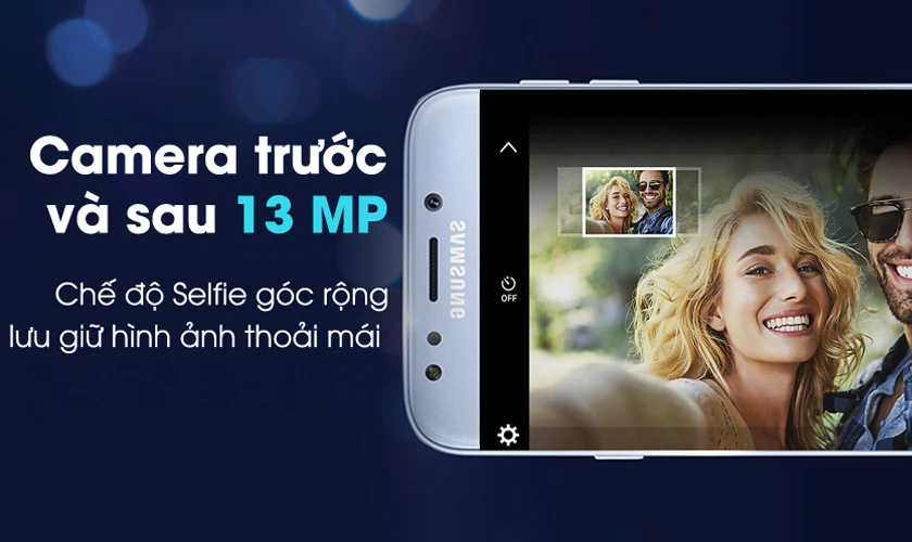 Camera trước 13MP, khẩu độ f/1.9 tự động lấy n&eacute;t