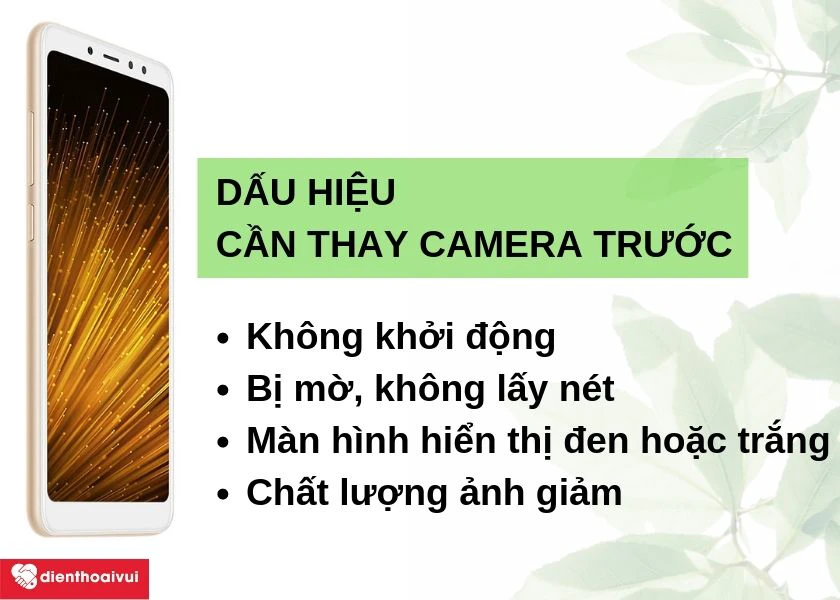 Dấu hiệu cần thay camera trước