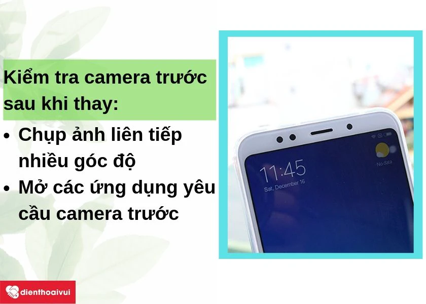 cách kiểm tra camera sau khi thay