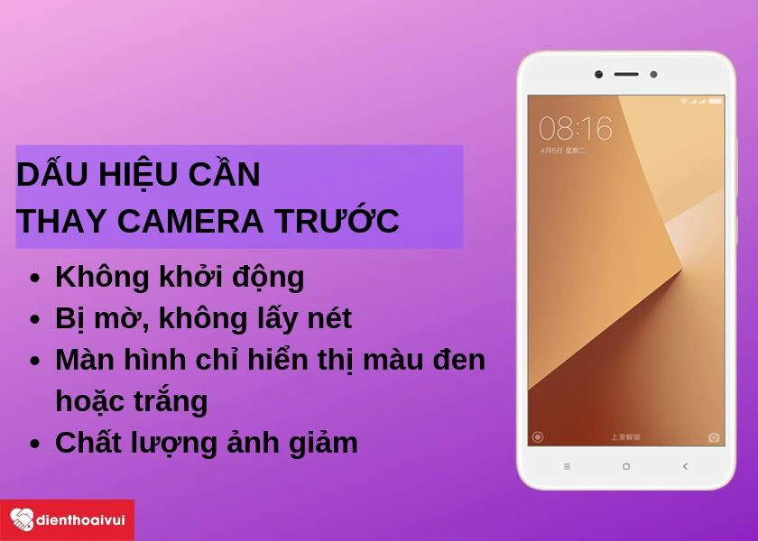 Dấu hiệu nhận biết cần thay camera trước