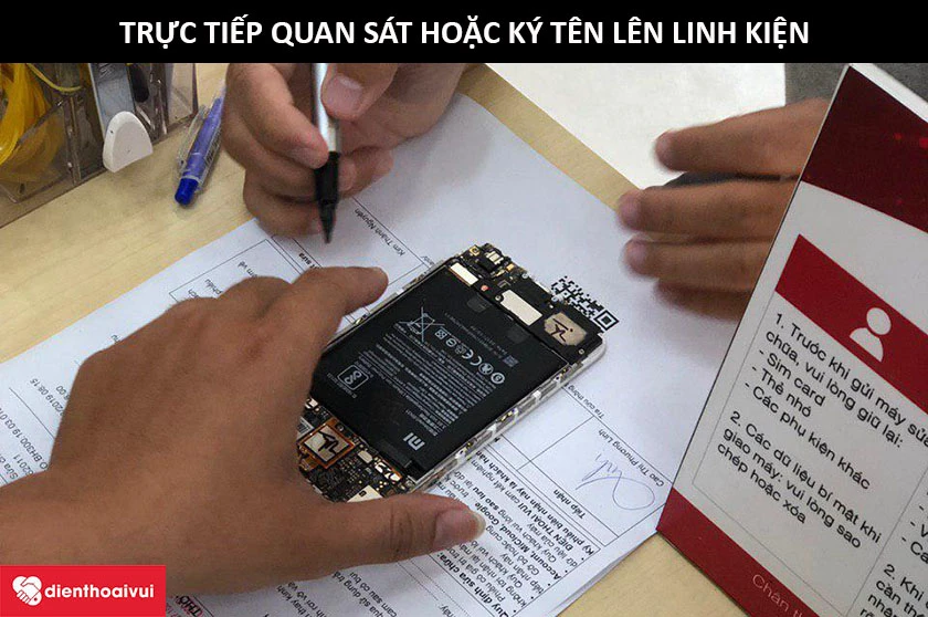 bạn có thể trực tiếp xem quá trình tháo dỡ thiết bị, thay thế linh kiện