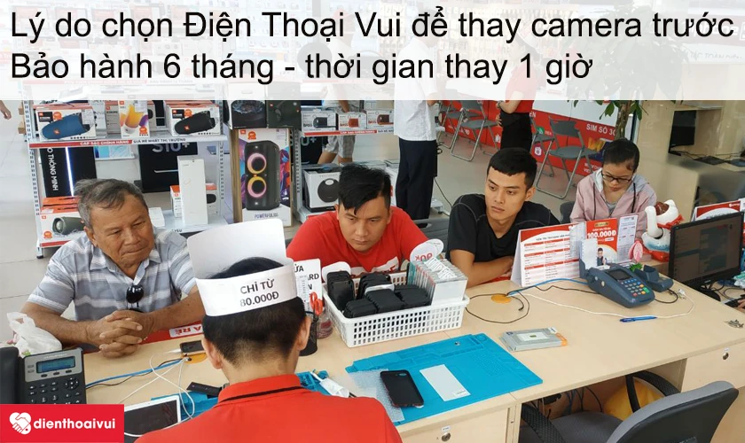 Lý do chọn dịch vụ thay camera trước Xperia Z1 Compact tại Điện Thoại Vui