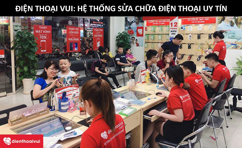 Điện Thoại Vui, hệ thống sửa chữa điện thoại uy t&iacute;n