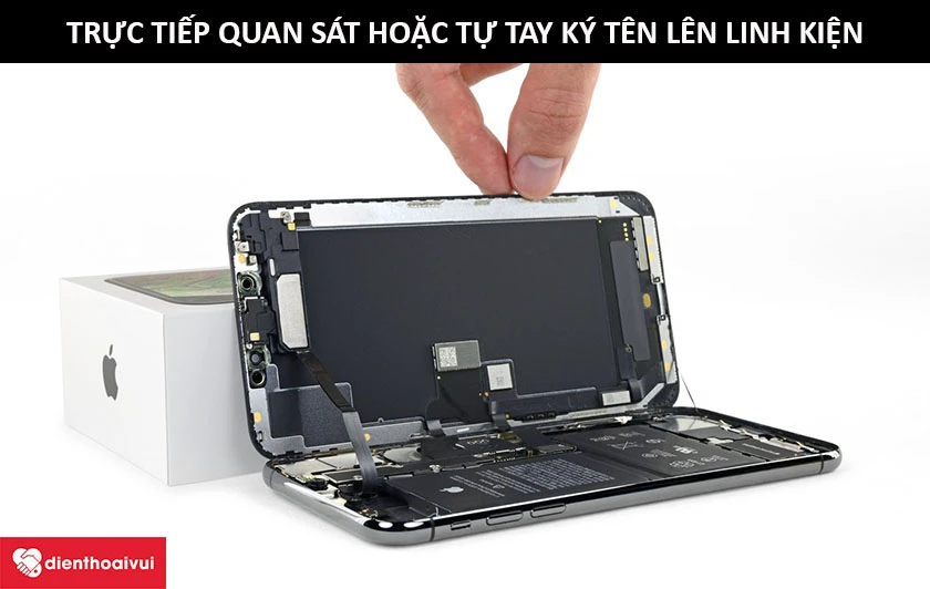 trực tiếp quan s&aacute;t qu&aacute; tr&igrave;nh sửa chữa