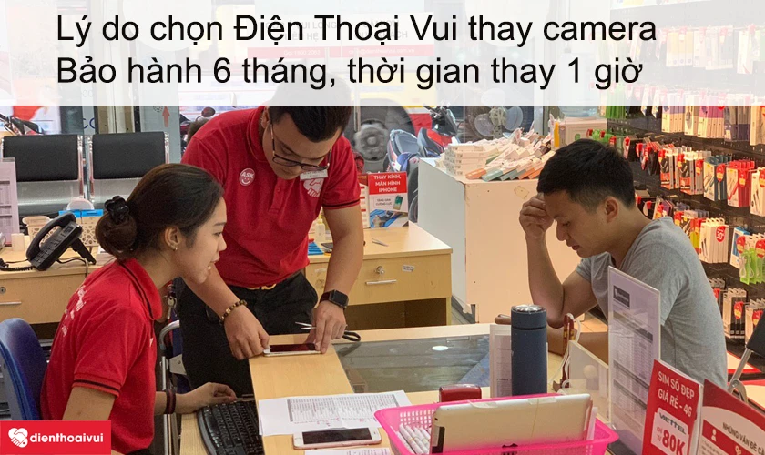 Dịch vụ thay camera trước Oppo F1 giá rẻ lấy ngay tại Điện Thoại Vui