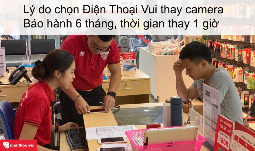 Dịch vụ thay camera trước Zenfone 5 giá rẻ lấy ngay tại Điện Thoại Vui