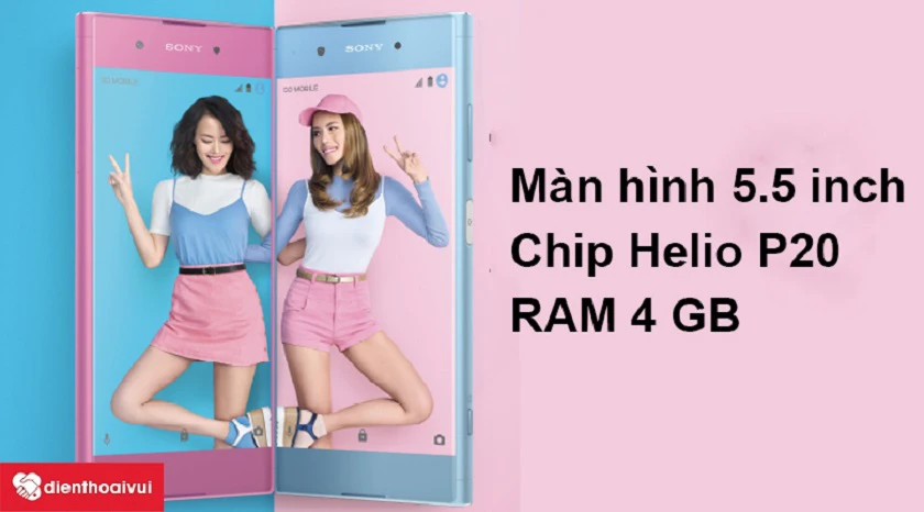 Màn hình 5.5 inch sắc nét, chip Helio P20 mạnh mẽ