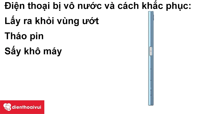 Điện thoại bị v&ocirc; nước v&agrave; c&aacute;ch khắc phục