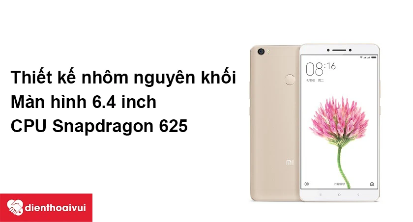 Thi&ecirc;́t k&ecirc;́ nh&ocirc;m nguy&ecirc;n kh&ocirc;́i, CPU Snapdragon 625 mạnh mẽ