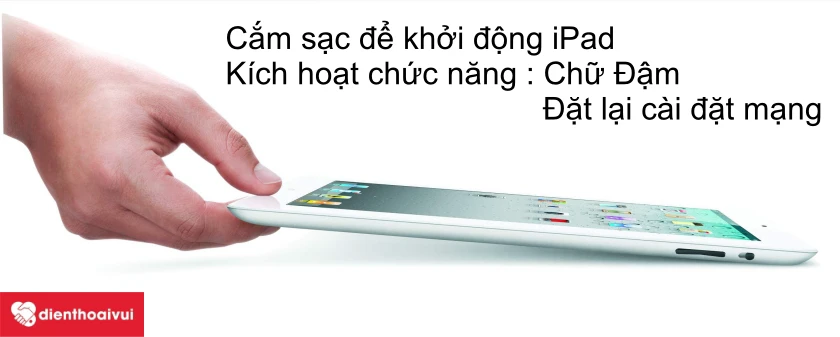 c&aacute;ch khỏi động iPad khi hỏng n&uacute;t nguồn