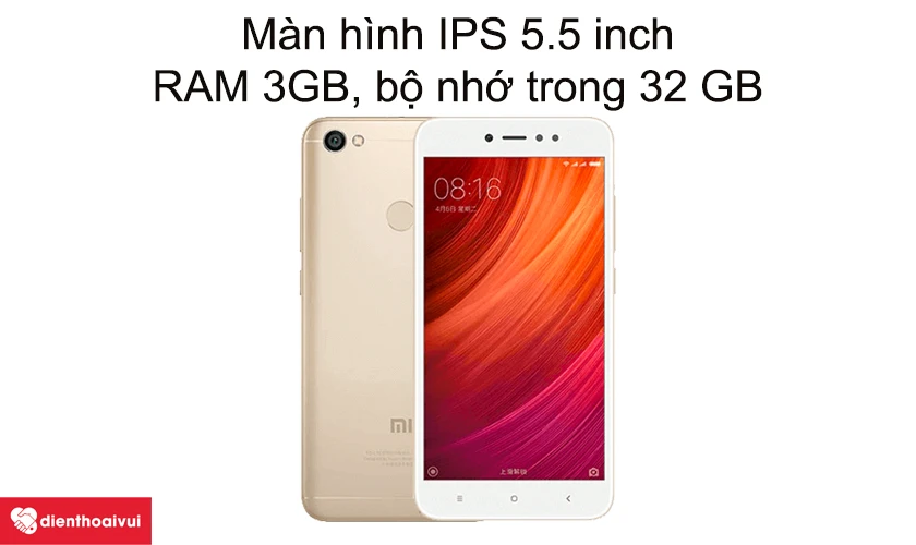 M&agrave;n h&igrave;nh IPS 5.5 inch, RAM 3GB, bộ nhớ trong 32 GB