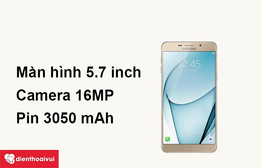 Màn hình 5.7 inch, dung lượng pin 3050 mAh