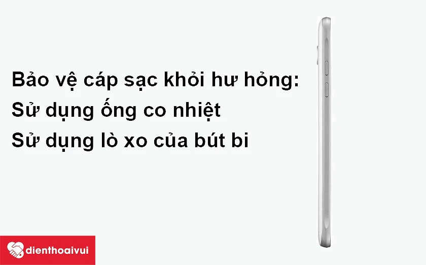 Bảo vệ cáp sạc Samsung Galaxy J5 2016 khỏi hư hỏng