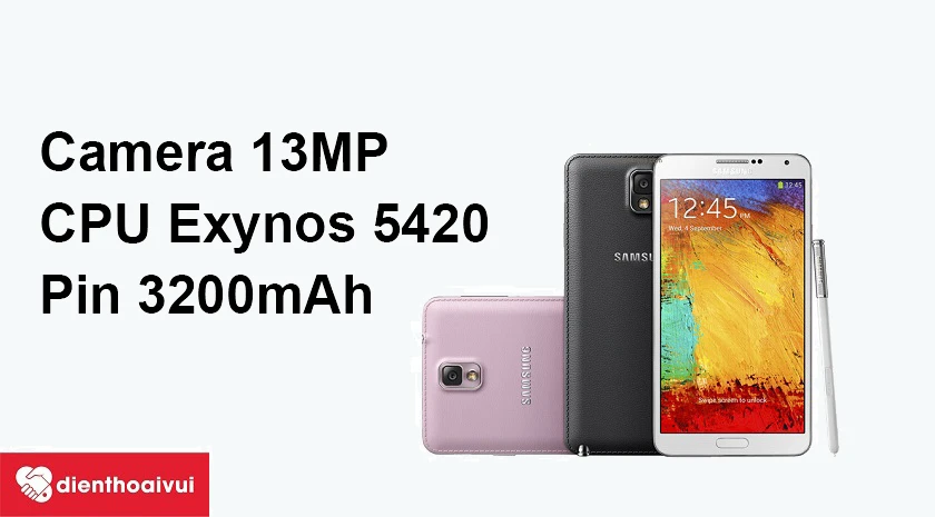 Camera 13 MP sắc nét, dung lượng pin cao 3200mAh