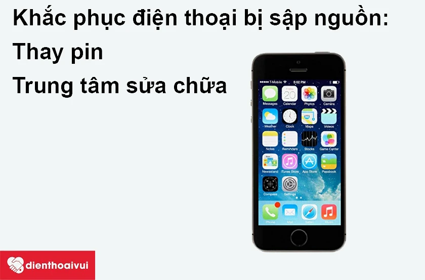 Khắc phục điện thoại iPhone 5 bị sập nguồn