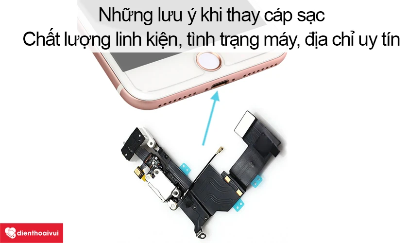 Những lưu &yacute; khi thay c&aacute;p sạc iPhone 6S Plus