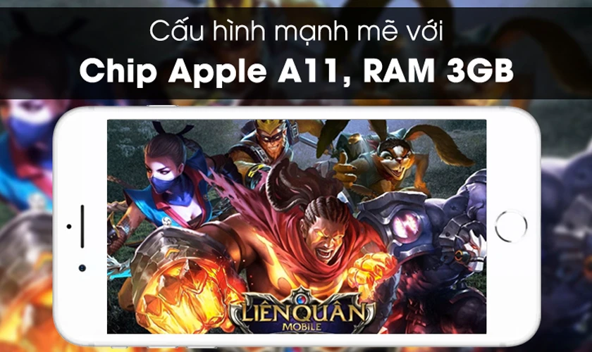 M&agrave;n h&igrave;nh 5.5 inch Retina HD, chip A11, RAM 3GB