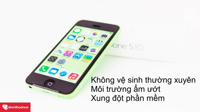 Nguy&ecirc;n nh&acirc;n khiến iPhone 5C bị hỏng gạt rung