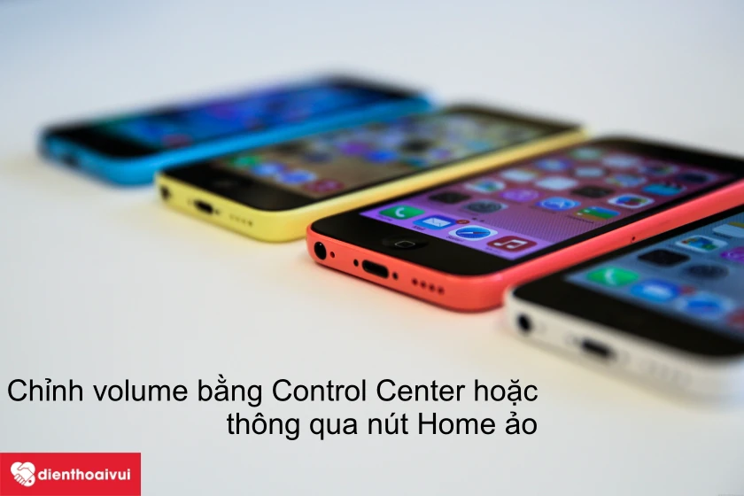 Chỉnh Volume bằng Control Center