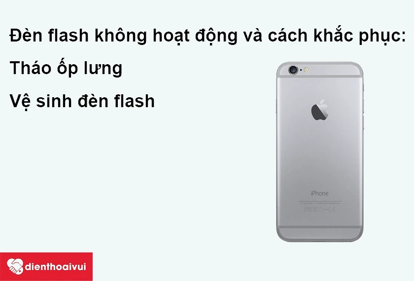 Đèn flash không hoạt động và cách khắc phục