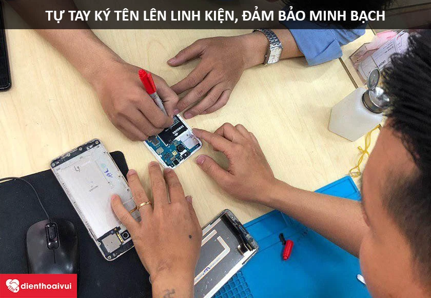 Quy trình ký tên linh kiện đảm bảo an toàn cho khách hàng