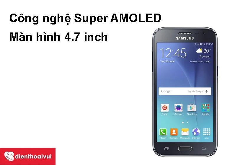 C&ocirc;ng nghệ h&igrave;nh ảnh Super AMOLED cao cấp, m&agrave;n h&igrave;nh cảm ứng 4.7 inch