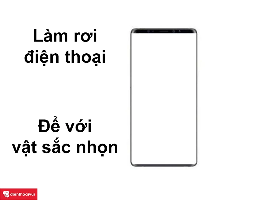 Một số nguyên nhân làm hỏng kính Samsung Galaxy Note 9