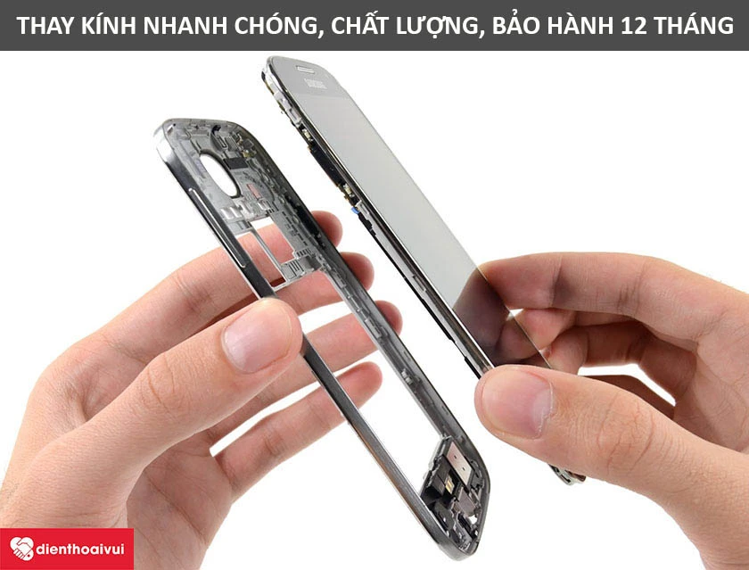 Dịch vụ thay kinh nhanh chóng, chất lượng tại Điện Thoại Vui