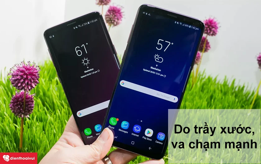 Nguyên nhân lớp kính Samsung Galaxy S9 Plus bị hỏng