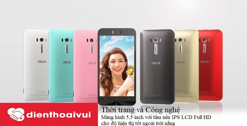 Asus Zenfone Sefie màn hình 5,5 inch với tấm nền IPS LCD